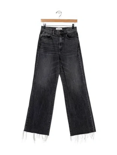 Pre-owned Slvrlake Mid-rise Wide Leg Jeans In Blue