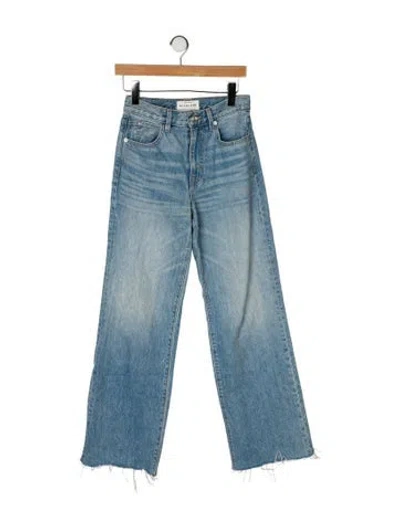 Pre-owned Slvrlake Mid-rise Wide Leg Jeans In Blue