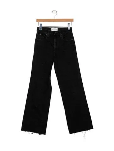 Pre-owned Slvrlake Mid-rise Wide Leg Jeans In Gray
