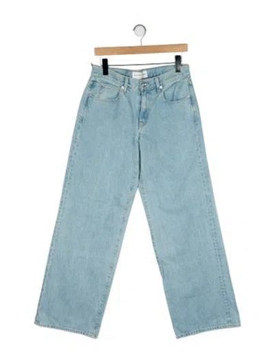 Pre-owned Slvrlake Mid-rise Wide Leg Jeans W/ Tags In Blue