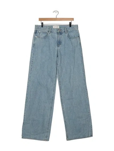 Pre-owned Slvrlake Mid-rise Wide Leg Jeans W/ Tags In Blue