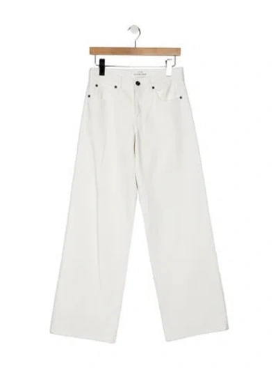 Pre-owned Slvrlake Mid-rise Wide Leg Jeans W/ Tags In White