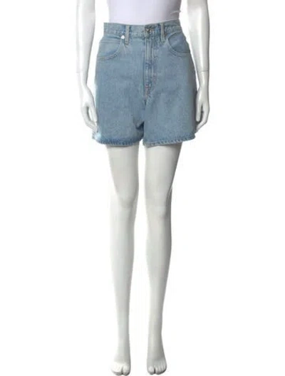 Pre-owned Slvrlake Mini Shorts In Blue