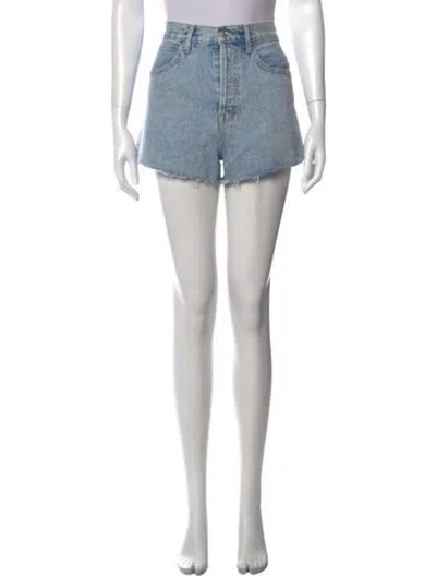 Pre-owned Slvrlake Mini Shorts In Blue