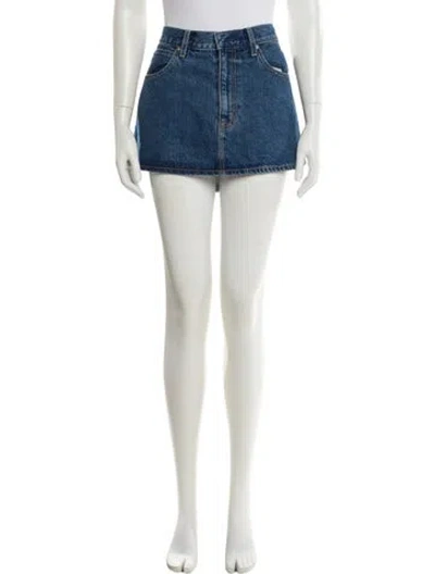 Pre-owned Slvrlake Mini Skirt In Blue