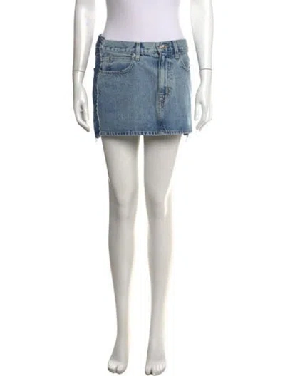Pre-owned Slvrlake Mini Skirt In Blue