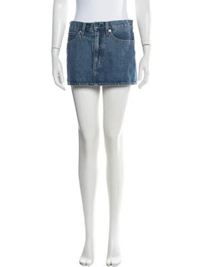 Pre-owned Slvrlake Mini Skirt In Blue