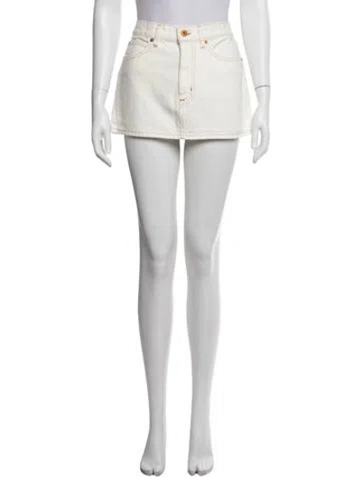 Pre-owned Slvrlake Mini Skirt W/ Tags In White