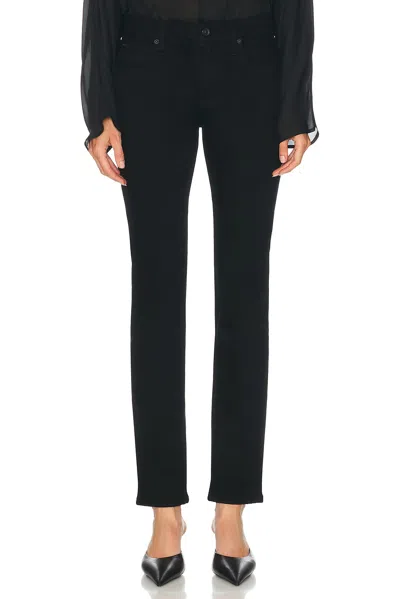 Slvrlake Naomi Slim Straight Leg In Jet Black