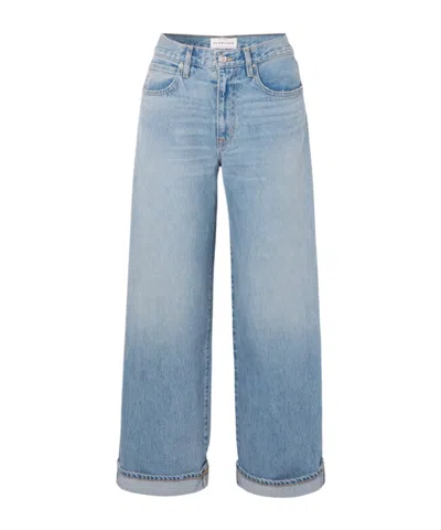 Slvrlake Noah Relaxed Turn Up High-rise Straight-leg Jeans In Blue