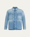Slvrlake Overland Long-sleeve Denim Shirt In Blue