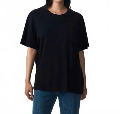 Slvrlake Oversize Short Sleeve Tee In Raven Black In Brown