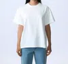 Slvrlake Square Tee Natural White In White