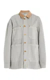 Slvrlake Oversized Denim Utility Jacket In Grey