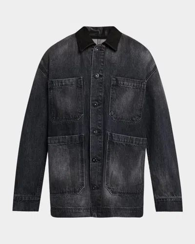 Slvrlake Oversized Worker Jacket In Black
