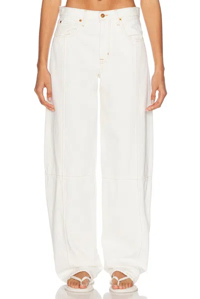 Slvrlake Paloma Seam Barrel Leg In White