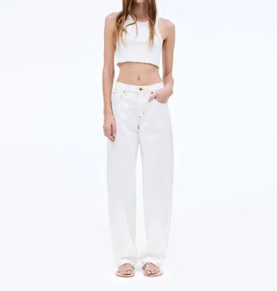 Slvrlake Paloma Seam Pant In Natural White