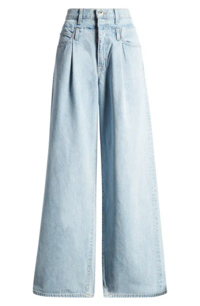 Slvrlake Re-work Eva Taylor Wide Leg Jeans In Clear Skies