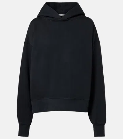 Slvrlake Relaxed Cotton Jersey Hoodie In Black