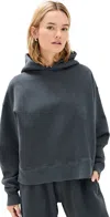 Slvrlake Relaxed Hooded Sweatshirt Charcoal In Charcoal