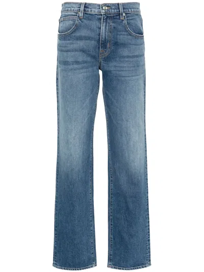 Slvrlake Remy Low-rise Straight-let Jeans In Blue