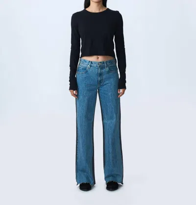 Slvrlake Re-work Panelled Grace Jeans In Pacific Moon In Blue