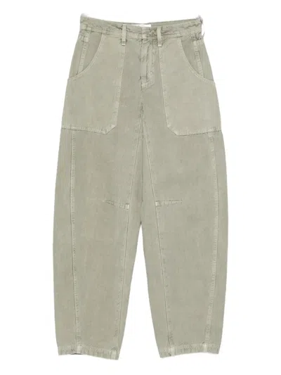 Slvrlake Rookie Patch-pocket Cargo Jeans In Green