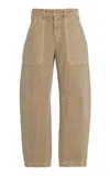 Slvrlake Roosie Cotton Cargo Pants In Neutral