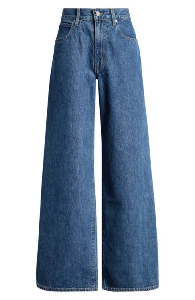Slvrlake Selena High Waist Organic Cotton Wide Leg Jeans In Forbidden Love