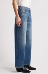 Slvrlake Selena High Waist Organic Cotton Wide Leg Jeans In Six Rivers