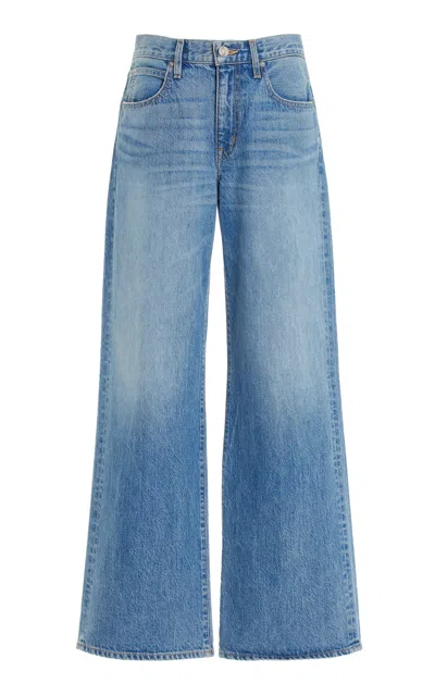 Slvrlake Selena Rigid High-rise Wide-leg Jeans In Medium Wash