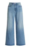 Slvrlake Selena Rigid Mid-rise Wide-leg Jeans In Light Wash