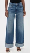 Slvrlake Selena Turn Up Jeans In Nine To Five In Blue