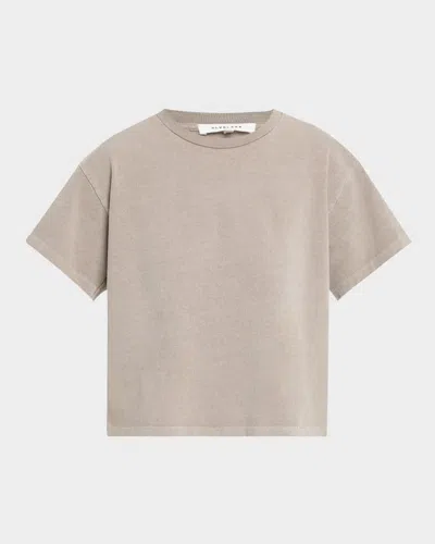 Slvrlake Short-sleeve Boxy Tee In Desert Taupe