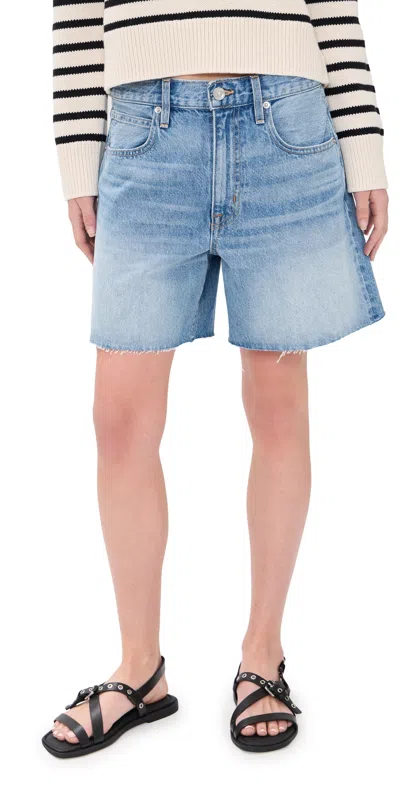 Slvrlake Sienna Cut Off Shorts Point Dume In Blue