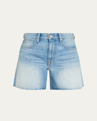 Slvrlake Sienna Cut-off Denim Shorts In Blue