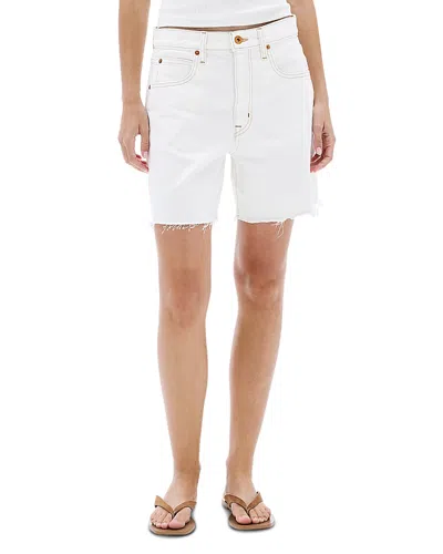 Slvrlake Sienna High Rise Jean Shorts In Natural White