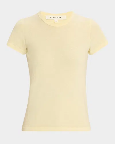 Slvrlake Simple Crewneck Tee In Sunlight