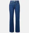 Slvrlake Grace High Rise Wide Leg Jeans In Forbidden Love In Blue