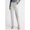 Slvrlake Sophie Rigid Mid-rise Long Straight-leg Jeans In Agate Grey