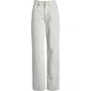 Slvrlake Sophie Rigid Mid-rise Long Straight-leg Jeans In Agate Grey
