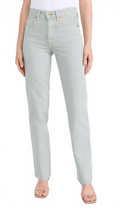 Slvrlake Sophie Long Agate Straight Jeans In Grey In Gray