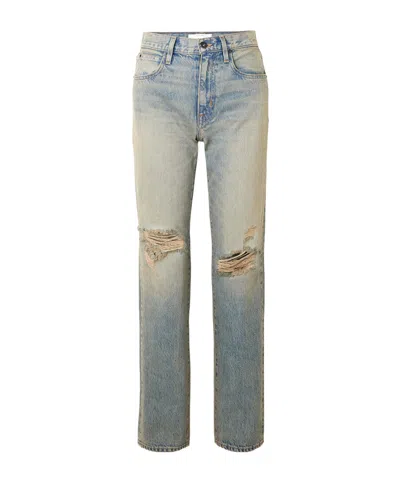 Slvrlake Sophie Long Mid-rise Straight-leg Jeans In Blue