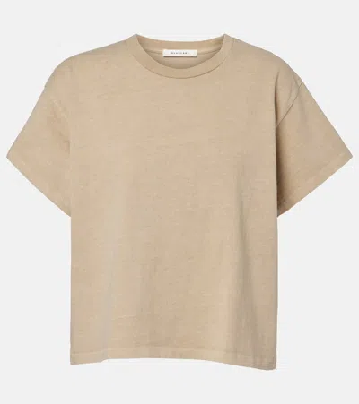 Slvrlake Square Cotton Jersey T-shirt In Neutral