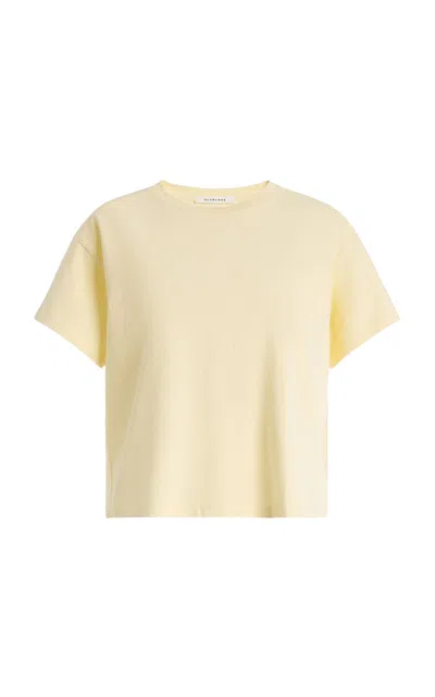 Slvrlake Square Cotton T-shirt In Yellow