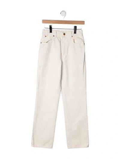 Pre-owned Slvrlake Straight Leg Pants In Neutrals