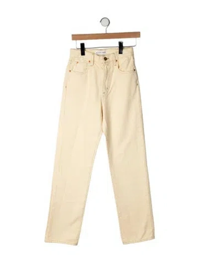 Pre-owned Slvrlake Straight Leg Pants In Yellow