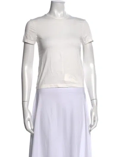 Pre-owned Slvrlake Supima Cotton Crew Neck T-shirt In White