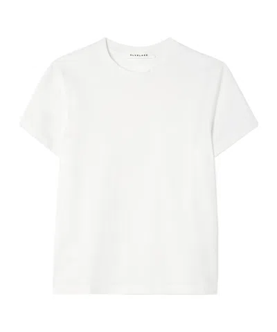 Slvrlake Supima Crew Neck T-shirt In White