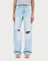 Slvrlake Tess Long Jean In Heartbreak Hotel In Blue